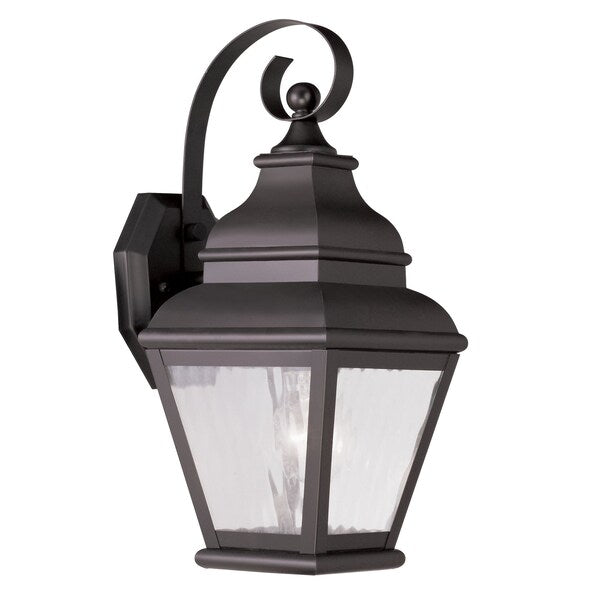 Exeter 1 Light Bronze Outdoor Wall Lantern