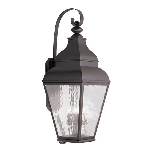 Exeter 4 Light Bronze Outdoor Wall Lantern