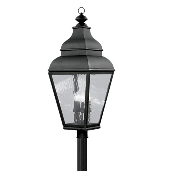 Exeter 4 Light Black Outdoor Post Top Lantern