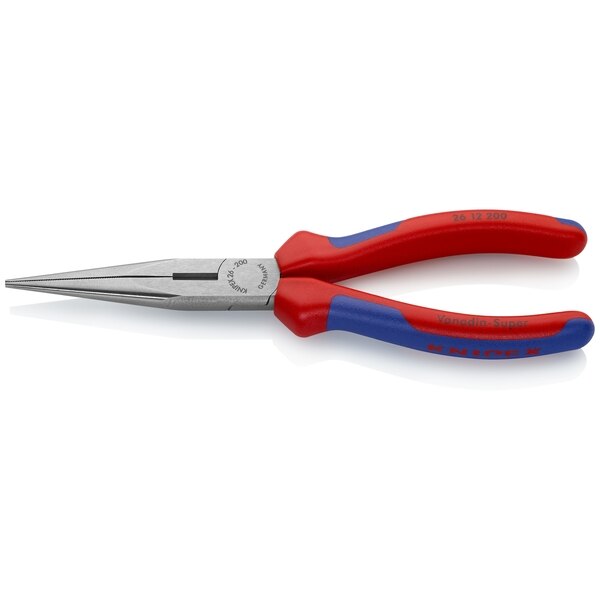 8 in Needle Nose Plier, Side Cutter Multi-Component Grip Handle