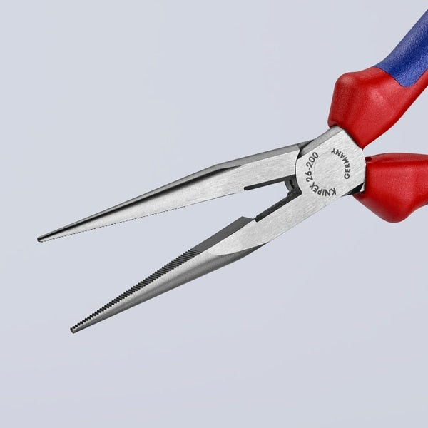 8 in Needle Nose Plier, Side Cutter Multi-Component Grip Handle