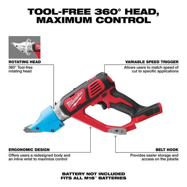 M18 14 Gauge Double Cut Shear (Tool Only)