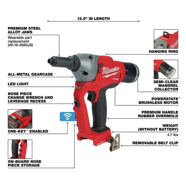 M18 FUEL 1/4 in. Blind Rivet Tool with ONE-KEY (Tool Only)