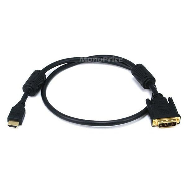 HDMI-DVI Cables, Black, 3 ft., 28AWG