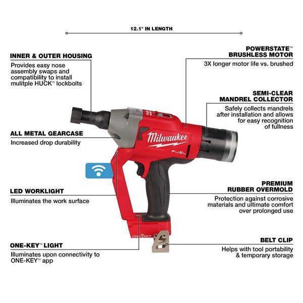 M18 FUEL 1/4 in. Lockbolt Tool with ONE-KEY (Tool Only)