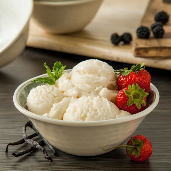 Melamine Ice Cream Bowl, 27 oz., Smke, PK12