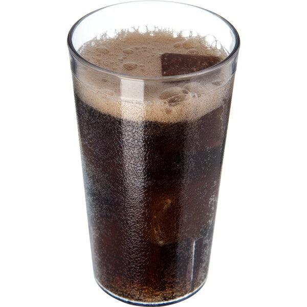 SAN Plastic Tumbler, 12 oz., Clear, PK24