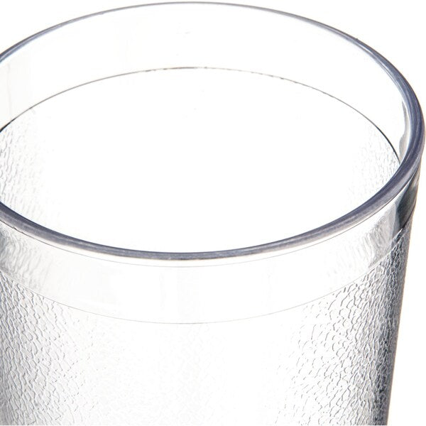 SAN Plastic Tumbler, 12 oz., Clear, PK24