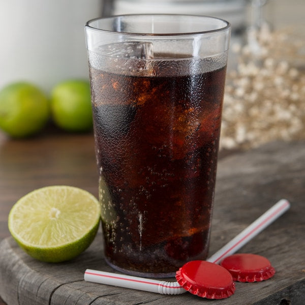 SAN Plastic Tumbler, 12 oz., Clear, PK24