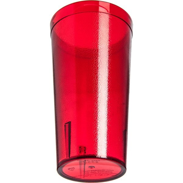 SAN Tumbler, 20 oz., 12/Pack, Ruby, PK6