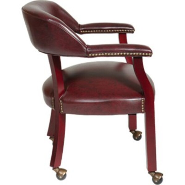 Ox BloodTraditional Guest Chair, 24 1/2