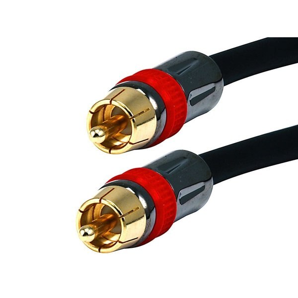 A/V Cable, RCA Coaxial M/M, CL2 rated, 6ft