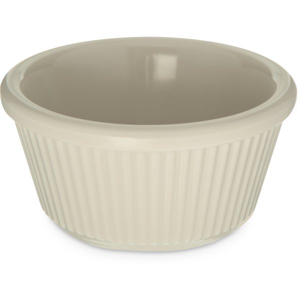Melamine Fluted Ramekin, 3 oz., Bone, PK4