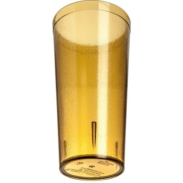 SAN Plastic Tumbler, 24 oz., Amber, PK72