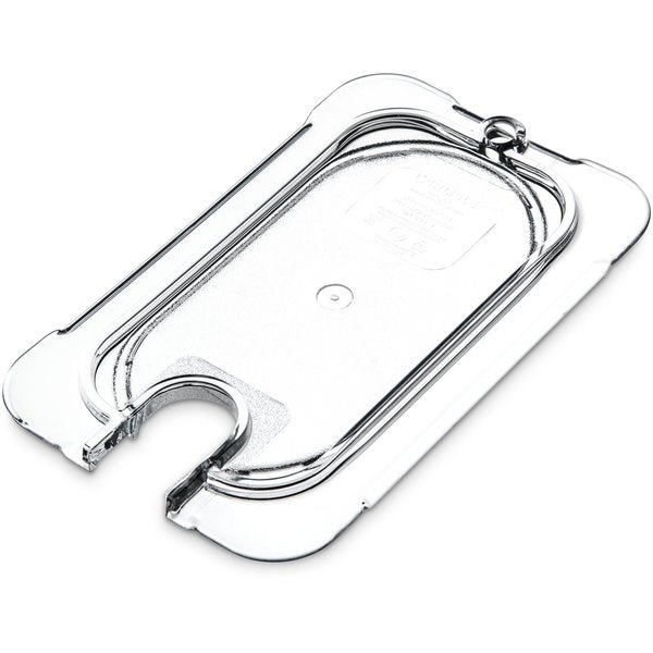 Univ Flat Notchd Lid, 1/9 Food Pan, Cl, PK6