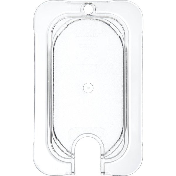 Univ Flat Notchd Lid, 1/9 Food Pan, Cl, PK6