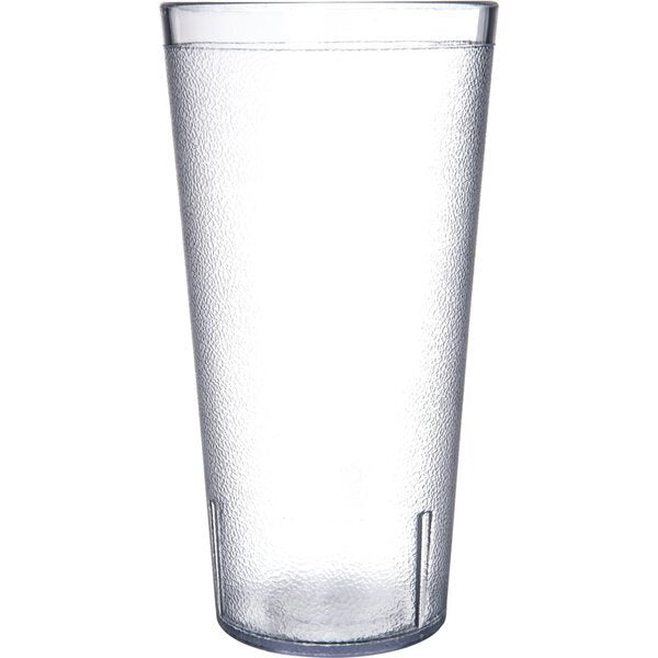 SAN Plastic Tumbler, 32 oz., Clr, PK24