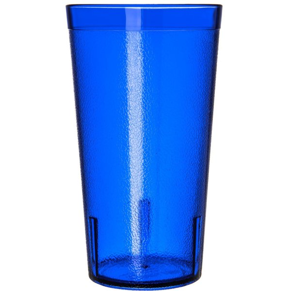 SAN Plastic Tumbler, 16 oz., Blue, PK72