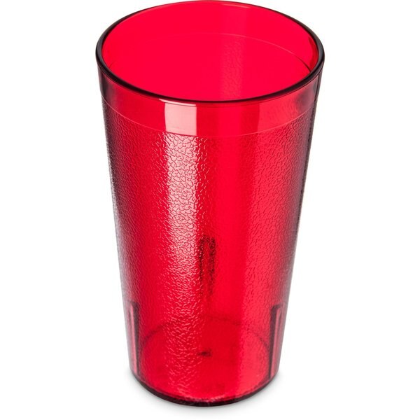 SAN Tumbler, 12 oz., 6/Pack, Ruby, PK12