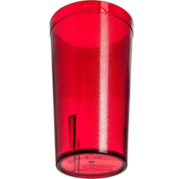 SAN Tumbler, 16 oz., 6/Pack, Ruby, PK12
