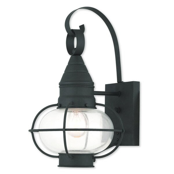 Newburyport 1 Light Black Outdoor Wall L