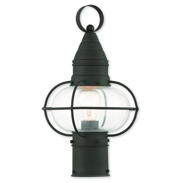 Newburyport 1 Light Black Outdoor Post Top Lantern
