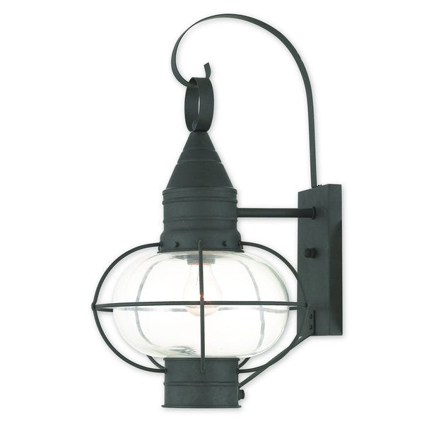 Newburyport 1 Light Black Outdoor Wall L