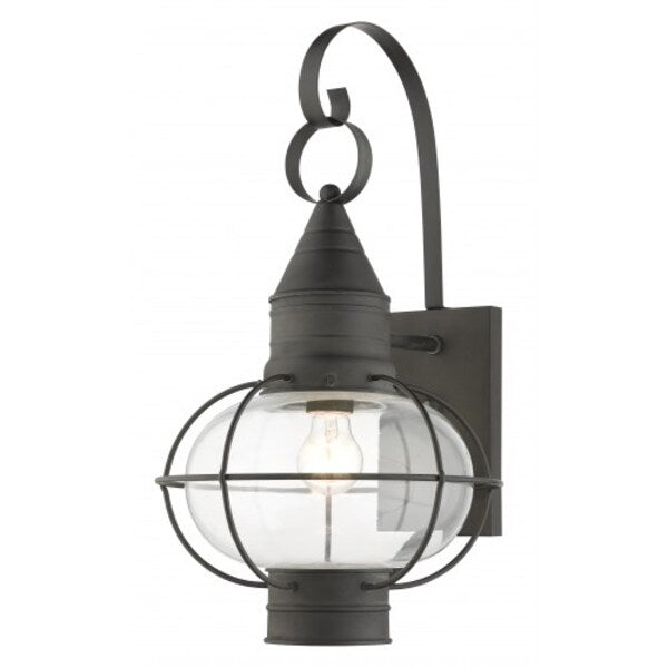 Charcoal Outdoor Wall Lantern, 1 Light