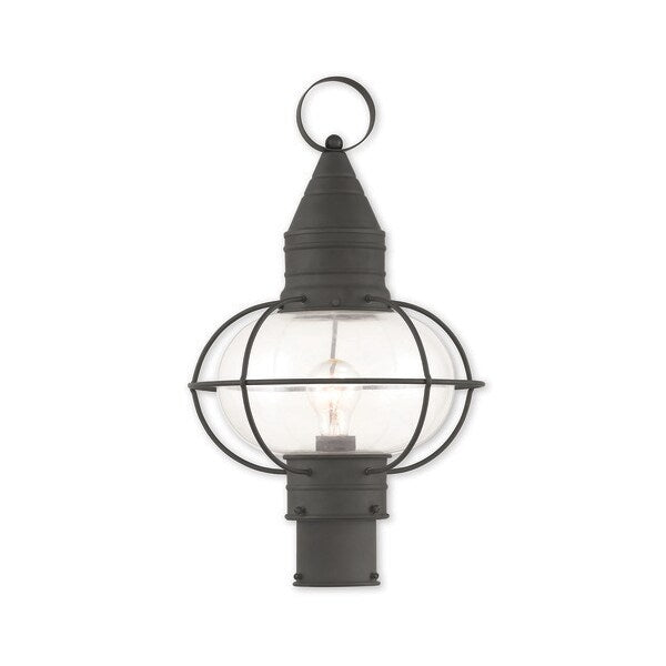 Newburyport 1 Light Black Outdoor Post Top Lantern