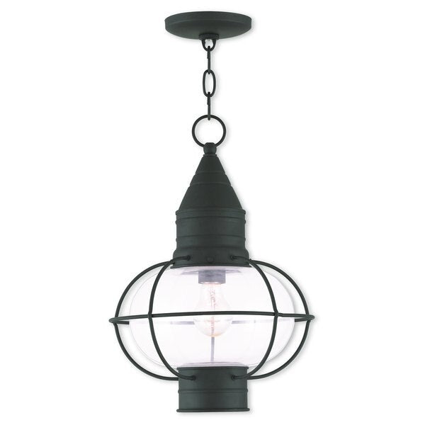 Newburyport 1 Light Black Outdoor Pendant Lantern