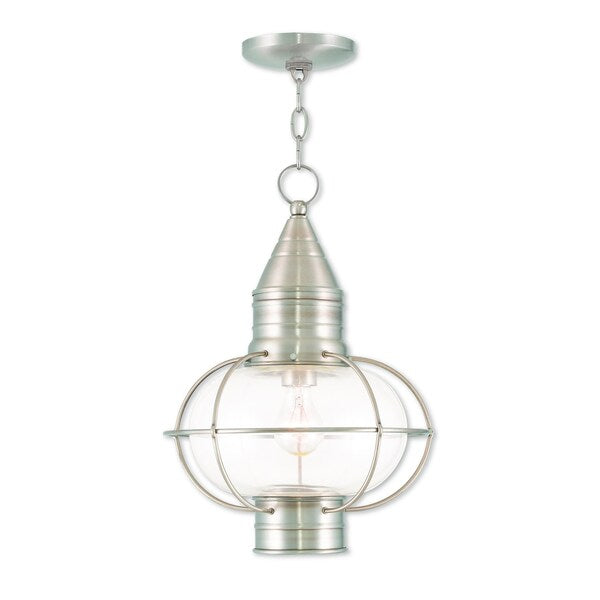 Newburyport 1 Light Brushed Nickel Outdo