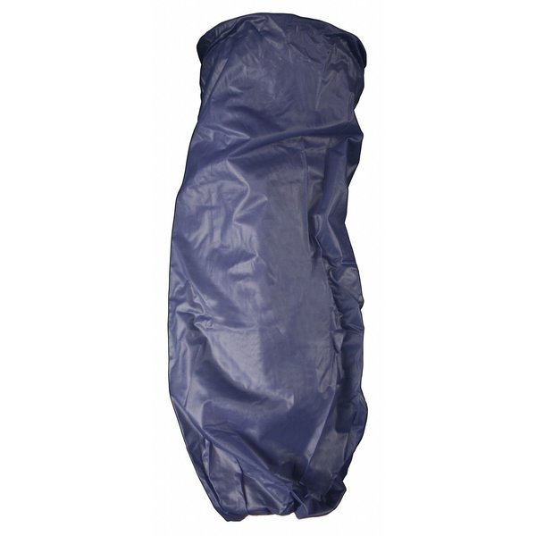 Disposable Sleeves, 6 mil, Vinyl, 18 in L, One Size, Blue, 24 Pack, 12 Pairs Per Package