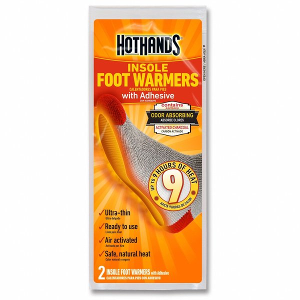 Foot Warmer, Air-Activated, Up to 9 hours Heating Time, Avg Temp 99 Degrees F, Pack of 5