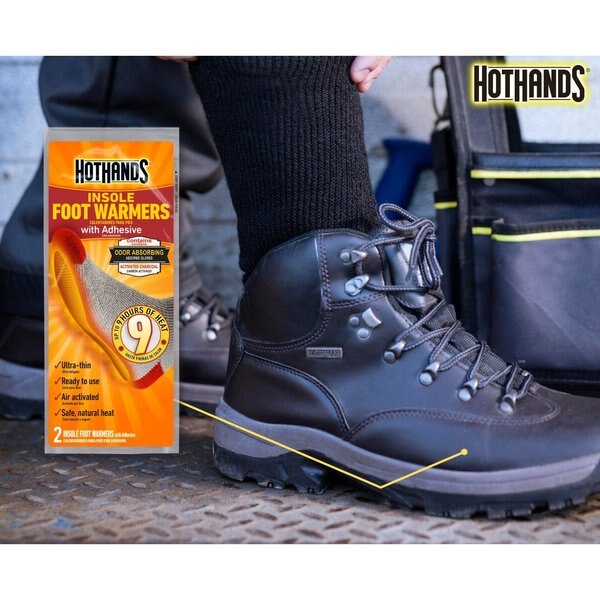 Foot Warmer, Air-Activated, Up to 9 hours Heating Time, Avg Temp 99 Degrees F, Pack of 5