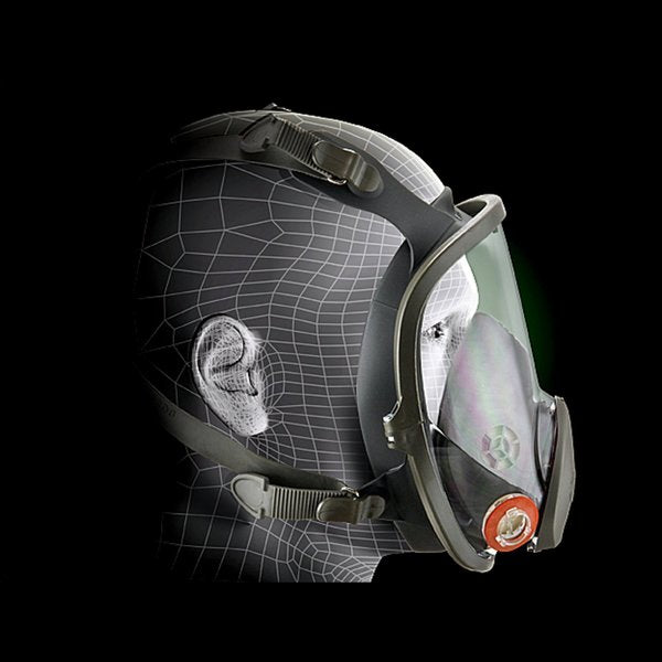 Full Facepiece Reusable Respirator, With Cool Flow Valve, 6000 Series, Size Medium
