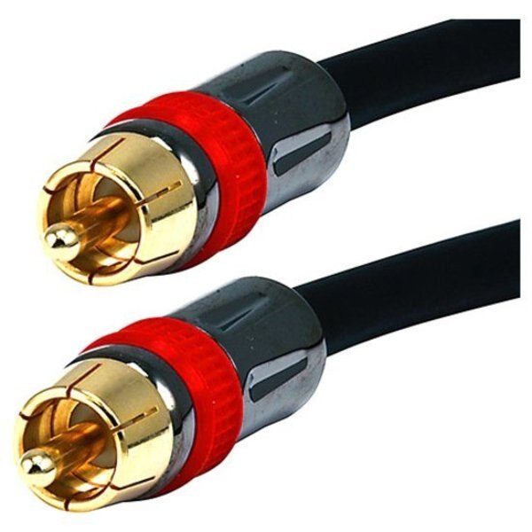 A/V Cable, RCA Coaxial M/M, CL2 rated, 25ft