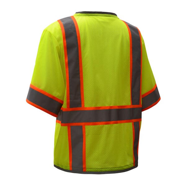 Class 3 Premium Vest, 6 Pockets, Lime, 5XL