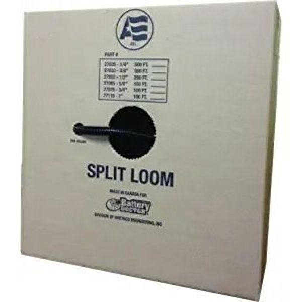 Split Loom-3/4 in Black, Split Loom