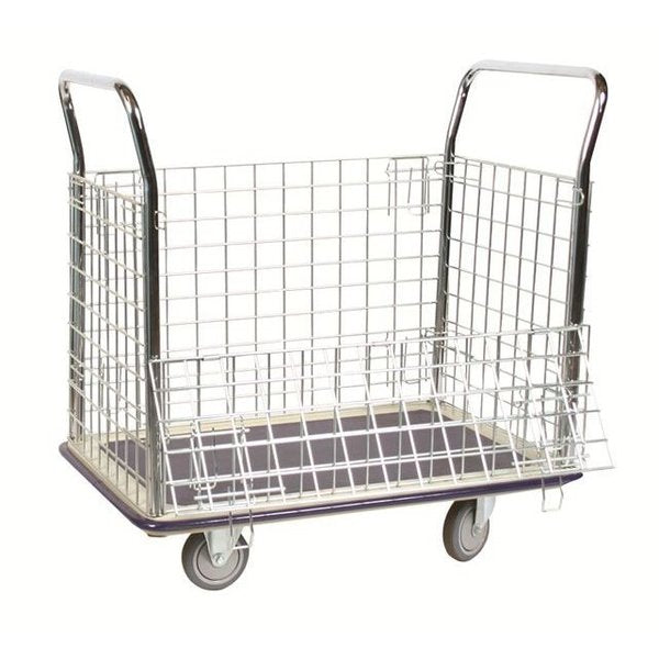 Heavy Duty Wire Caged Platform Truck