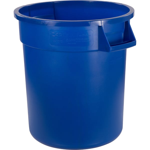 10 gal Round Trash Can, Blue