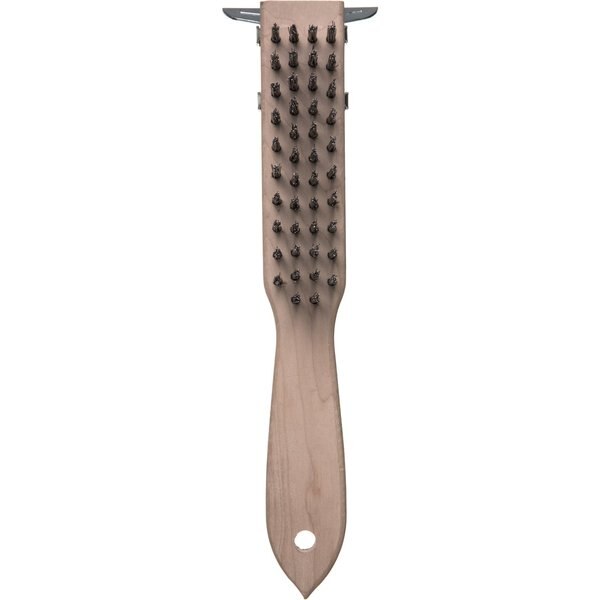 Wood Hdl Scraper, Tempered Stl Brstl, PK12