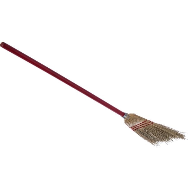 Lobby Broom, 3-Stch w/Blnd Corn, 9#, PK12
