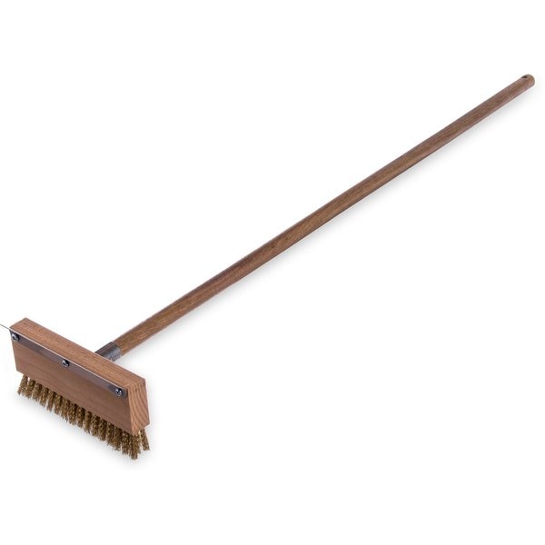 Oven Brush/Scrapr, Brass Brstl, Incl Hndl