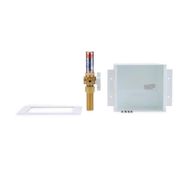 Ice Makr Bx, Metl, 1/4 Turn Coppr Hammr, LL