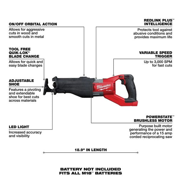 M18 FUEL SUPER SAWZALL Reciprocating Saw