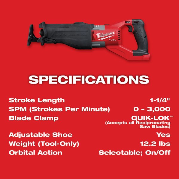 M18 FUEL SUPER SAWZALL Reciprocating Saw