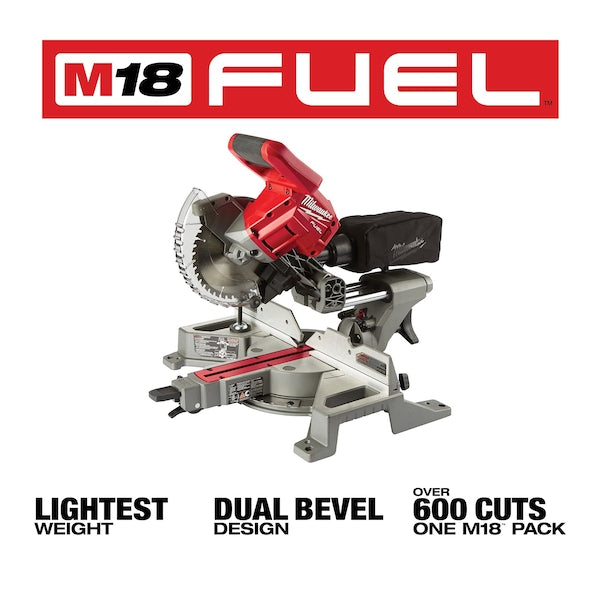 M18 FUEL 7-1/4â Dual Bevel Sliding Compound Miter Saw