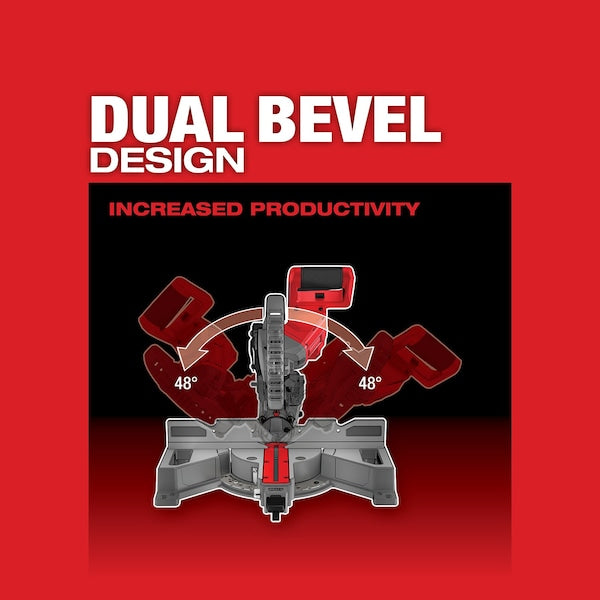M18 FUEL 7-1/4â Dual Bevel Sliding Compound Miter Saw
