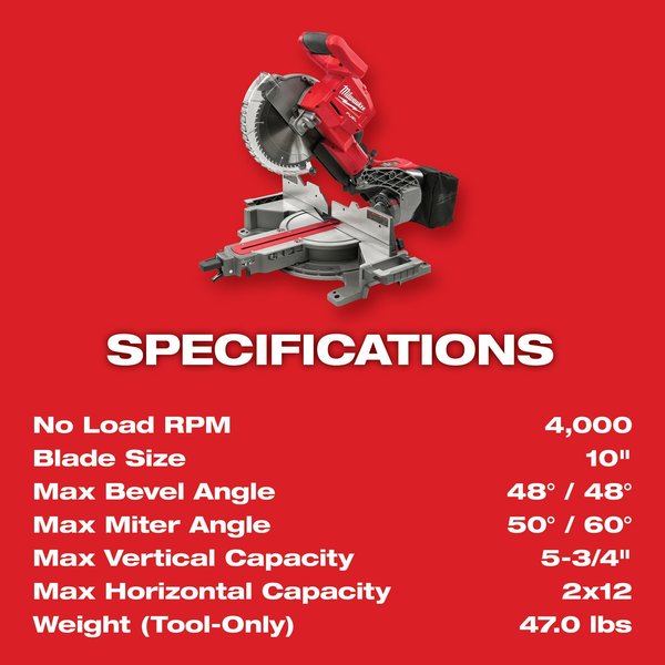 M18 FUEL Dual Bevel Sliding Compound Miter Saw