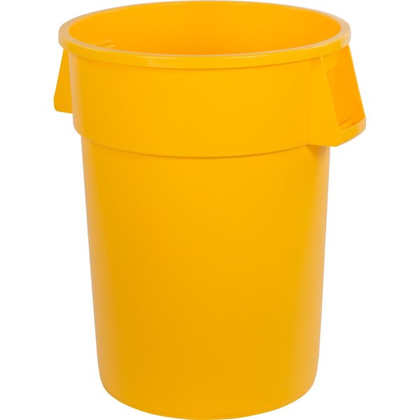 44 gal Round Trash Can, Yellow